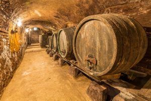 História do Vinho - antigas barricas de vinho