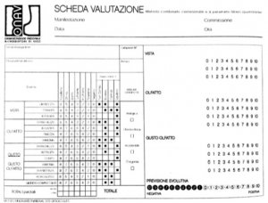 Scheda Assaggiatore ONAV