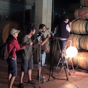 Riprese in Cantina per il Film Vino su Tela di Agnese Correa