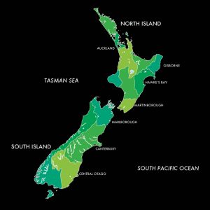 vino neozelandese isole nord sud