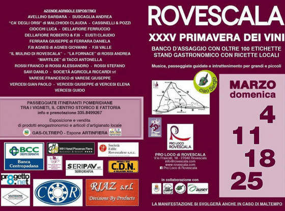 primavera dei vini di Rovescala