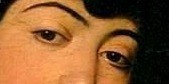 Close-up of Bacchus's gaze