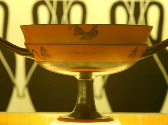 Phrynos, Kylix, ceramica a figure nere, Vulci, metà sec. VI a.C.