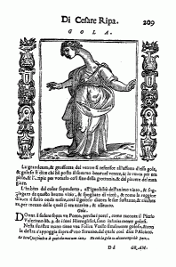 Gluttony, l'Iconologia di Cesare Ripa