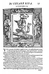 A representation of lust found in l'Iconologia di Cesare Ripa