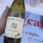 bottiglia di vino bianco